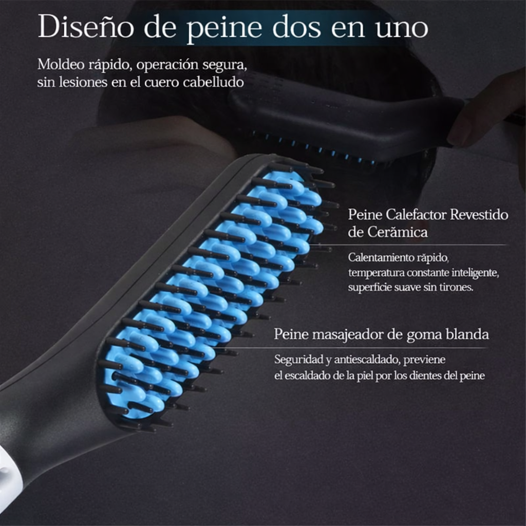 Peine Eléctrico Alisador de Barba - Smart Beard