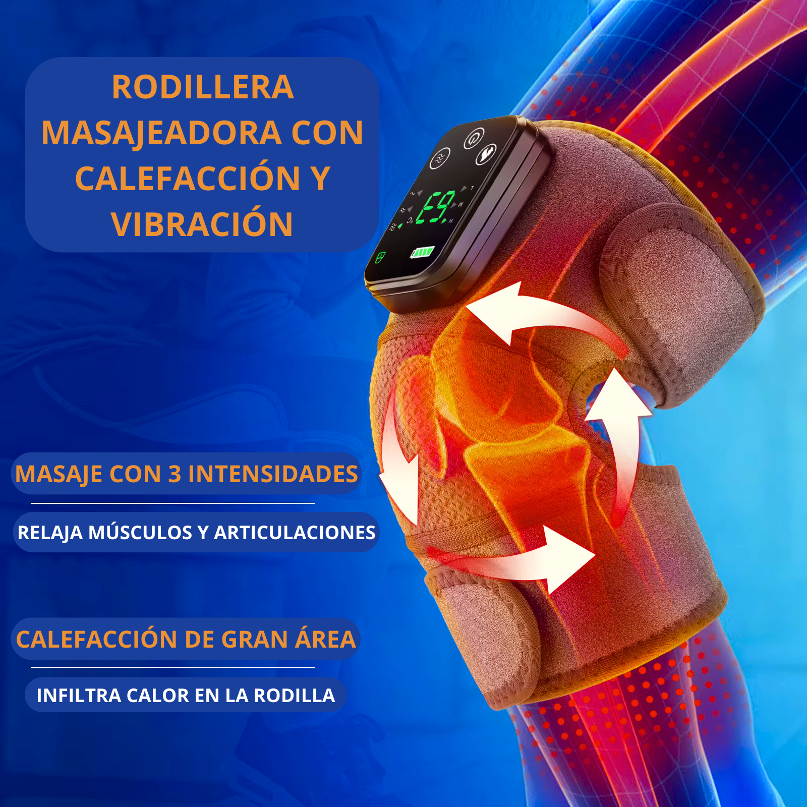 Masajeador Térmico® | Descansa y Alivia el Dolor Rápidamente